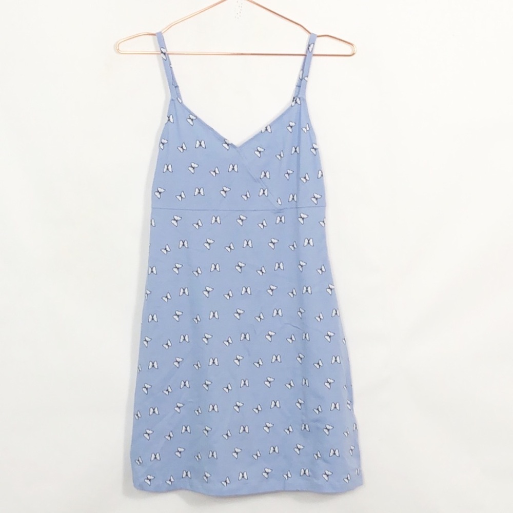 Hollister Butterfly Faux Wrap Spaghetti Strap Mini Dress Y2K 90's NWOT New Small